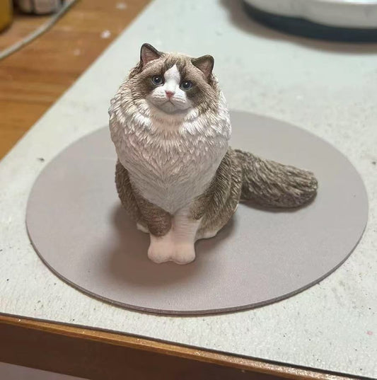 Paw's Art: Handcrafted Cat Sculptures That Purr with Personality