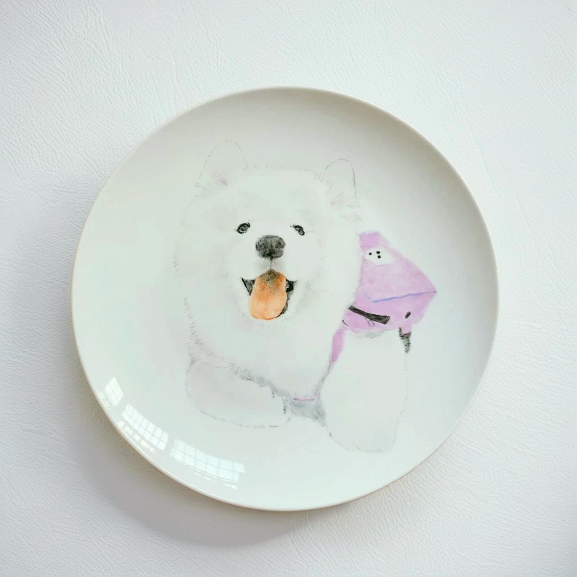 Custom Hand Painted Pet Portrait Plate
