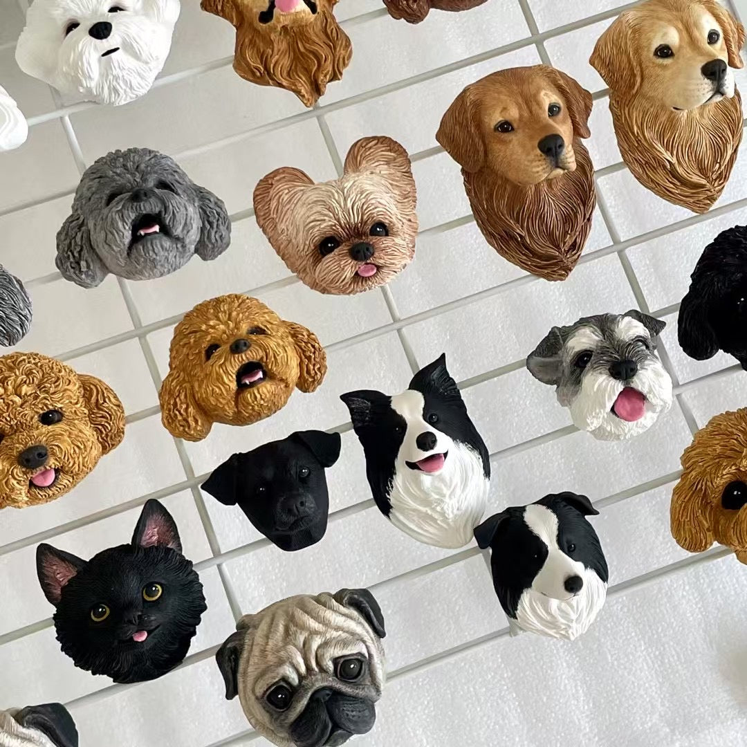 personalized dog magnets
custom dog magnet
custom pet magnets
dog figurines
custom figurines
clay dog
