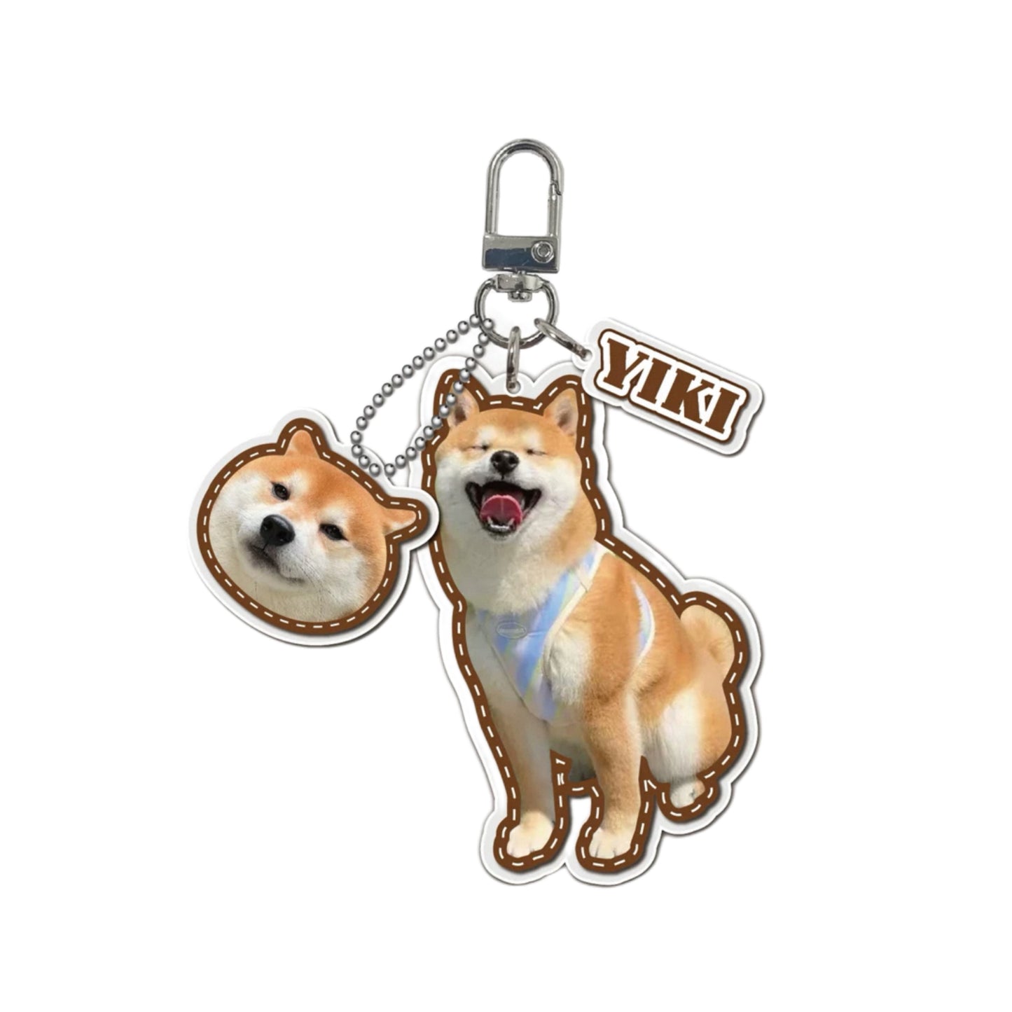 Custom Designed Acrylic Pet Keychain