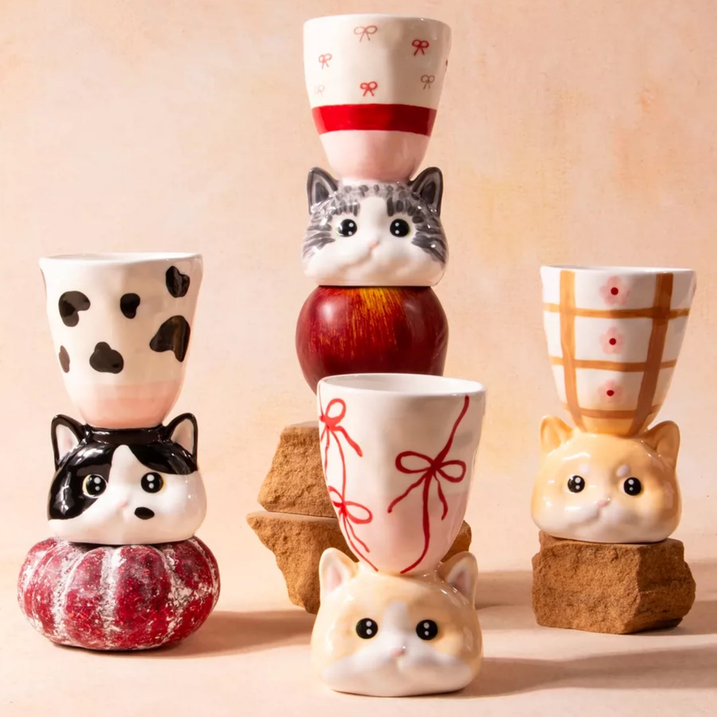 Custom Handcrafted Unique Ceramic Cat Mug