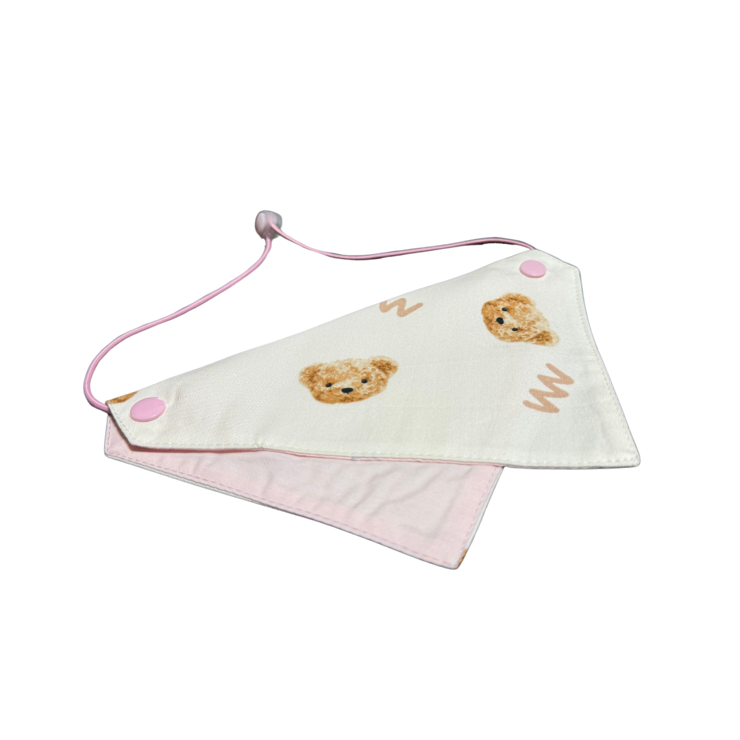 Pink Bear Pet Bandana
Pink Bear cat Bandana
Pink Bear dot Bandana
pink handmade bandana