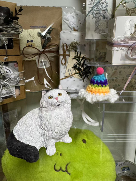 Furie’s Party Hat Purr-fection: Crafting Joy in Custom Cat Figurines