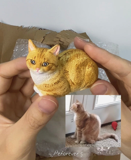 Capturing Mr Beebs in a Custom Tabby Cat Sculpture