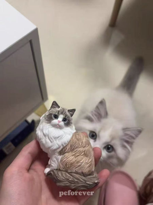 Custom Ragdoll Cat Sculpture — A Gift Just For Ragdoll Cat Lovers