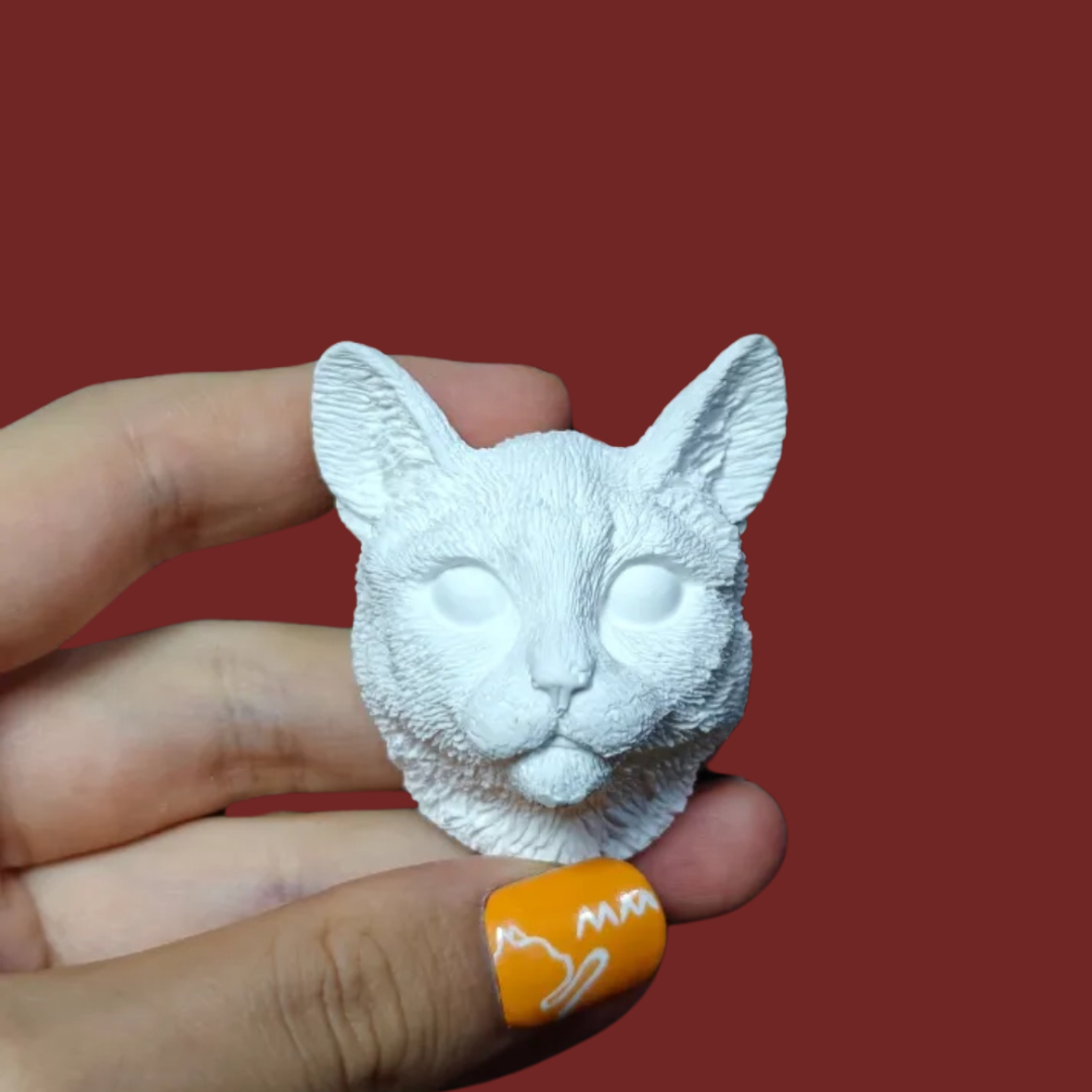 DIY Plaster Cat Figurine