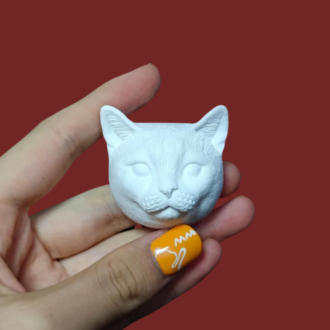 DIY Plaster Cat Figurine