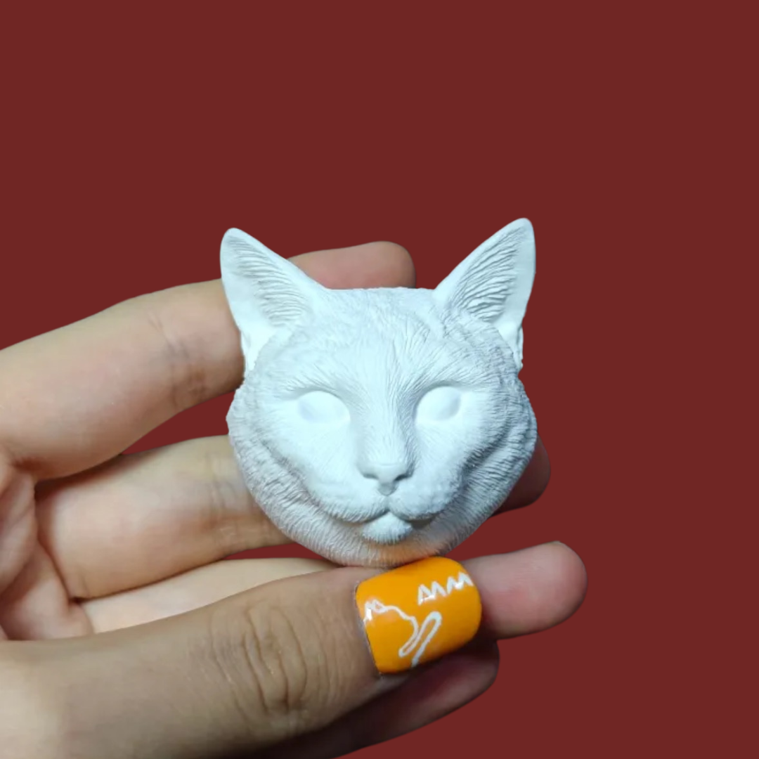 DIY Plaster Cat Figurine