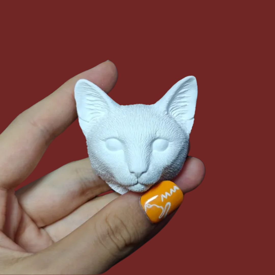 DIY Plaster Cat Figurine