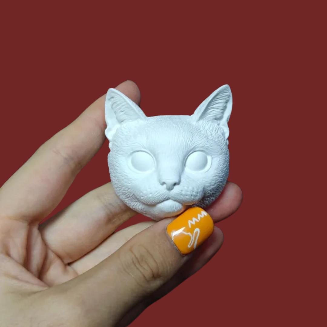 DIY Plaster Cat Figurine