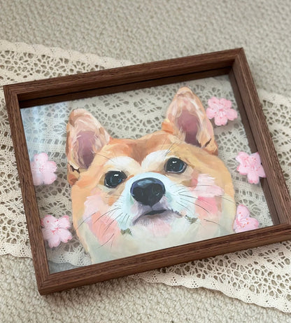 Custom Pet Portraits Acrylic Painting