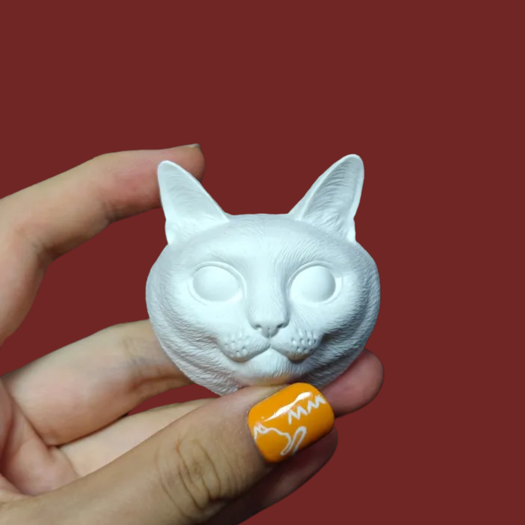 DIY Plaster Cat Figurine