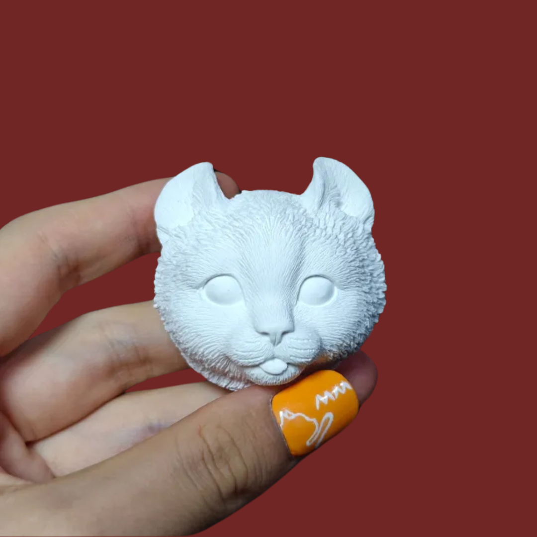 DIY Plaster Cat Figurine