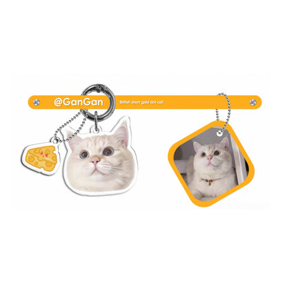 Custom Acrylic Pet Portrait Keychain