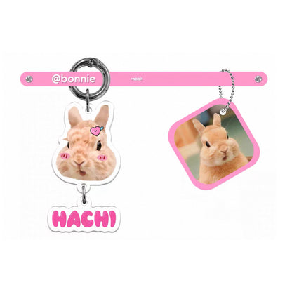 Custom Acrylic Pet Portrait Keychain