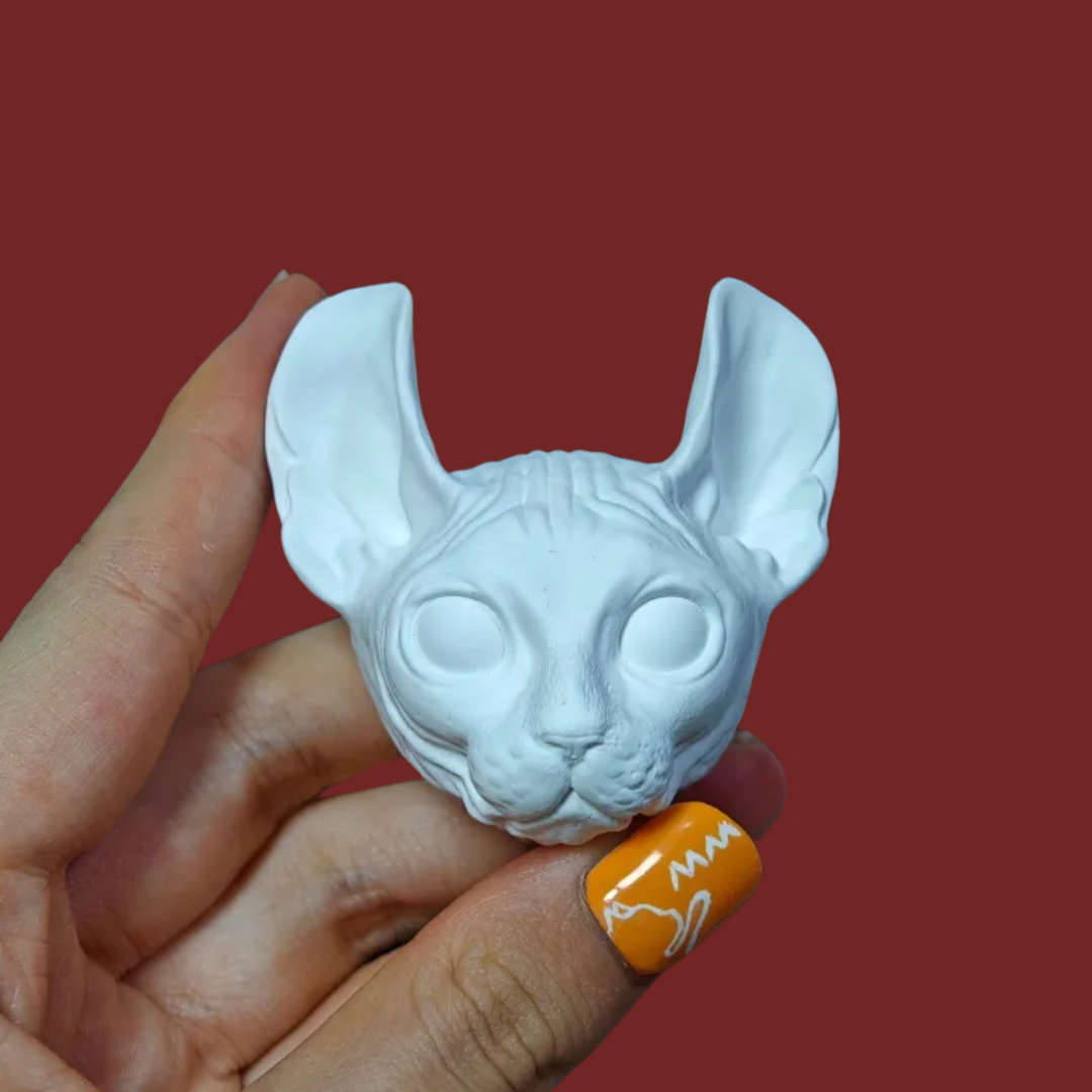 DIY Plaster Cat Figurine