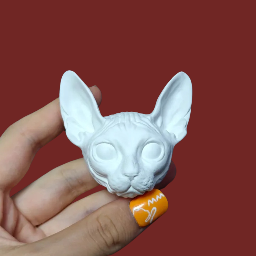 DIY Plaster Cat Figurine