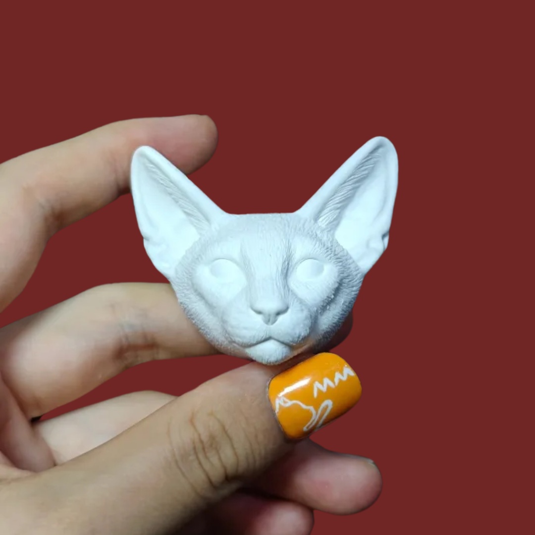 DIY Plaster Cat Figurine