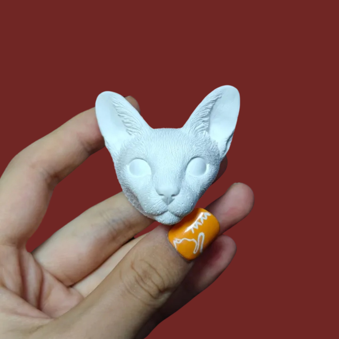 DIY Plaster Cat Figurine