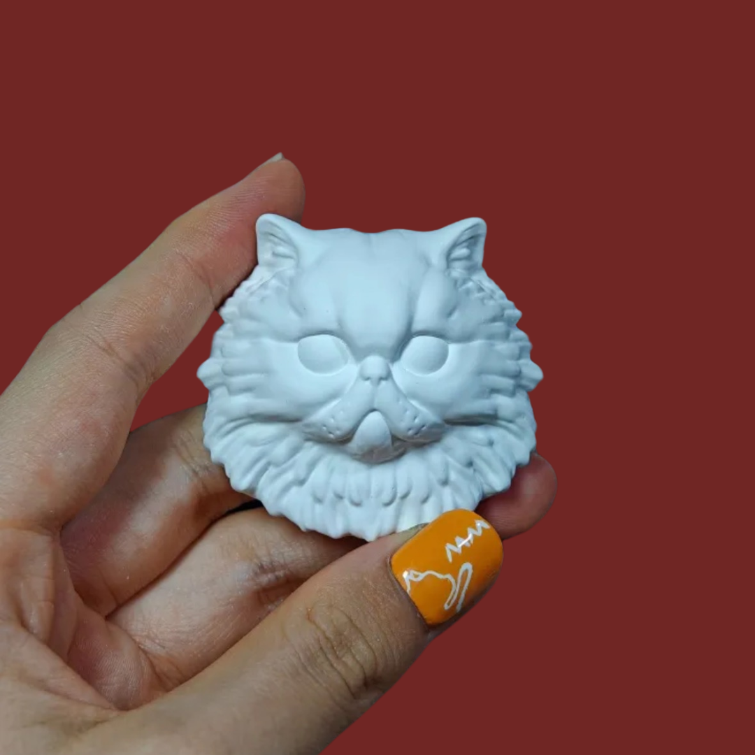 DIY Plaster Cat Figurine