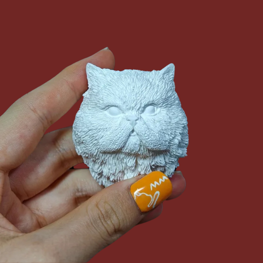 DIY Plaster Cat Figurine