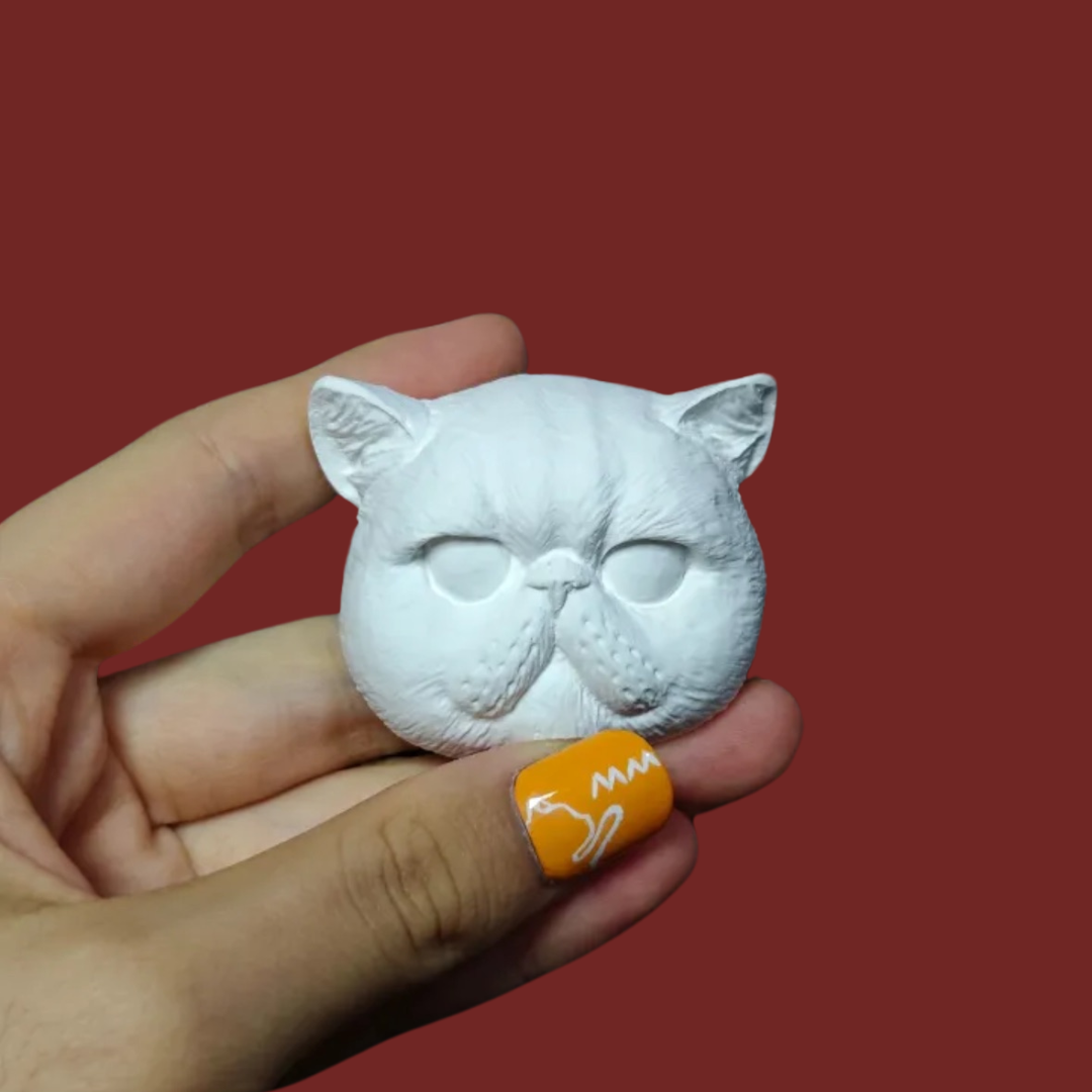 DIY Plaster Cat Figurine