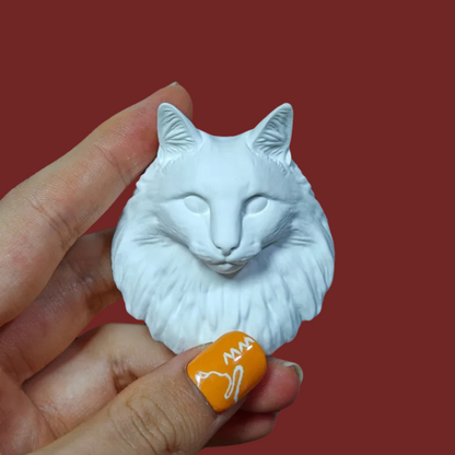 DIY Plaster Cat Figurine