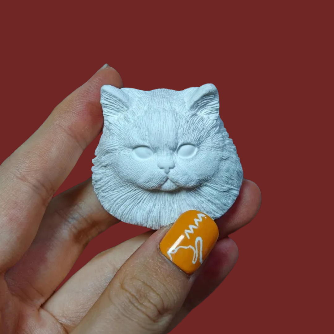 DIY Plaster Cat Figurine