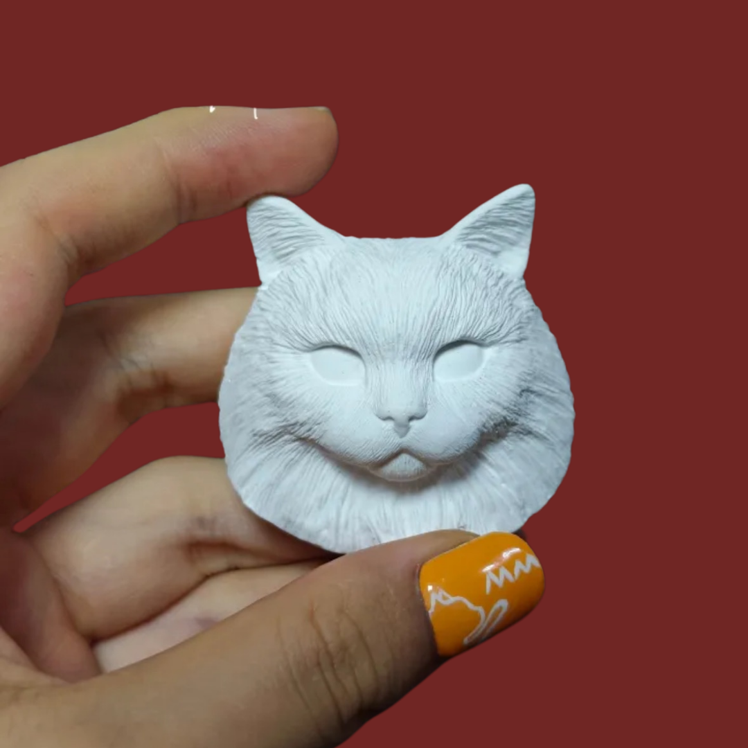 DIY Plaster Cat Figurine