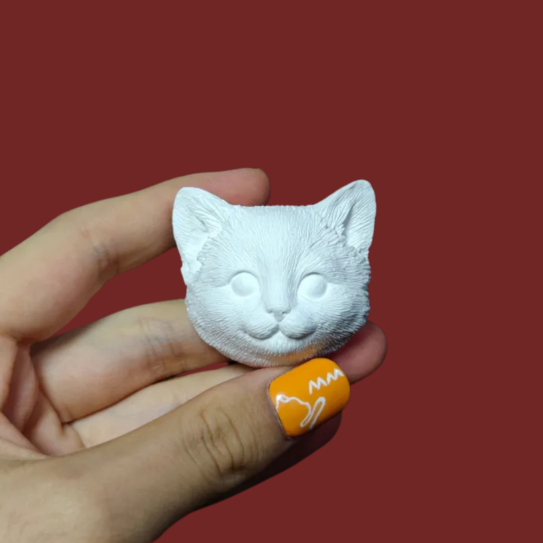 DIY Plaster Cat Figurine