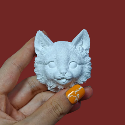 DIY Plaster Cat Figurine