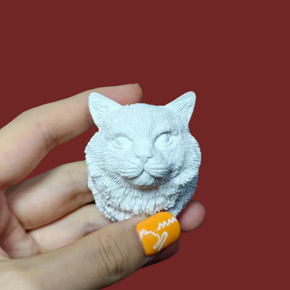 DIY Plaster Cat Figurine