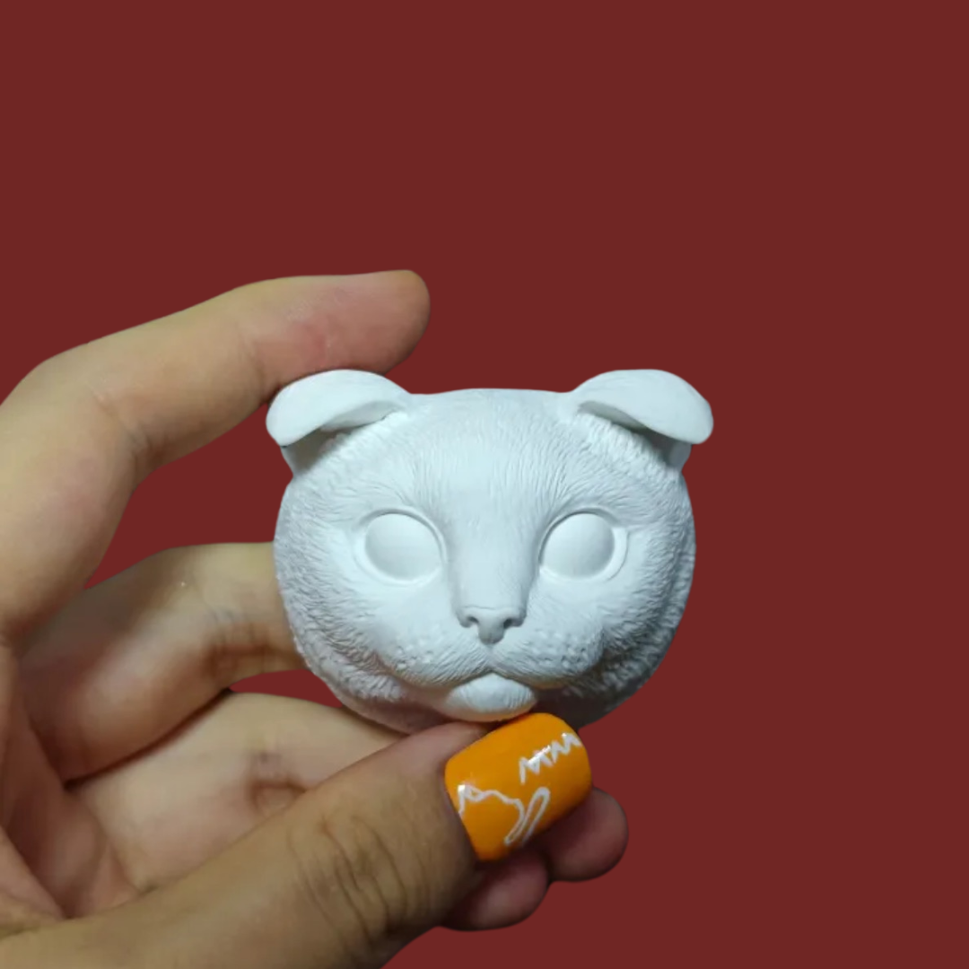 DIY Plaster Cat Figurine