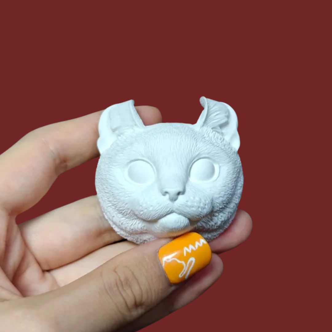 DIY Plaster Cat Figurine