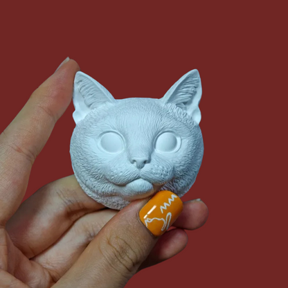 DIY Plaster Cat Figurine