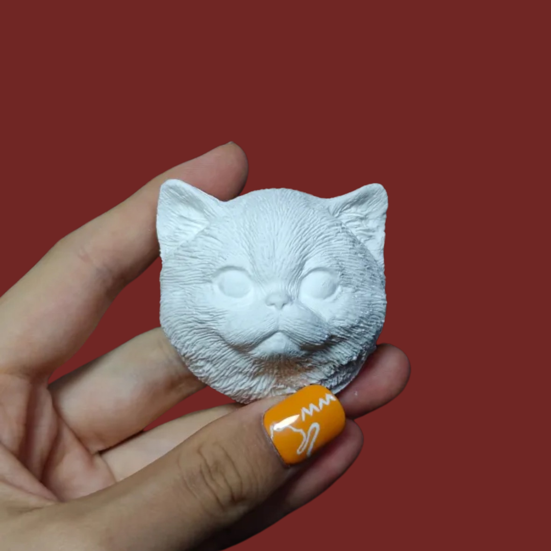 DIY Plaster Cat Figurine