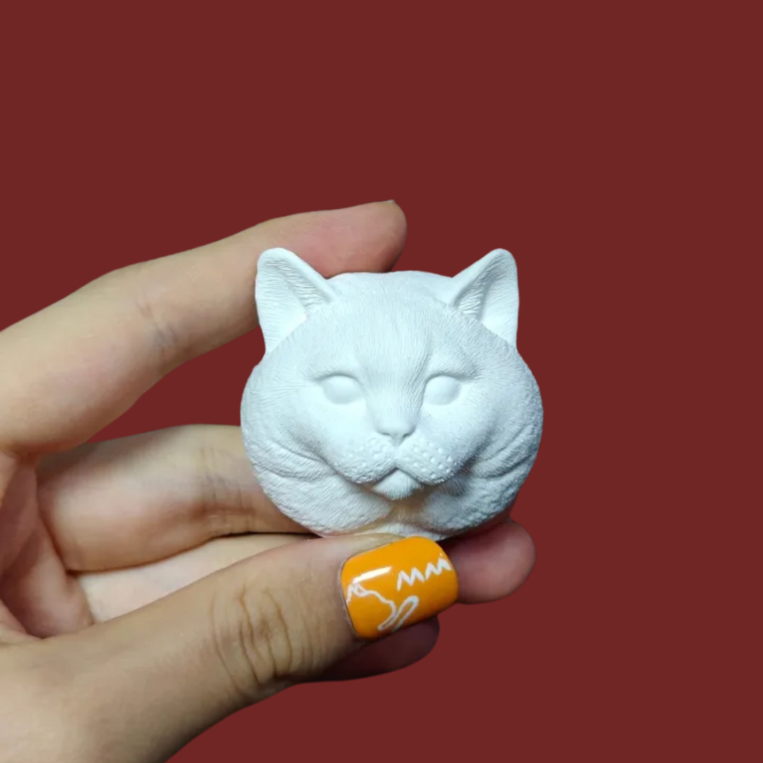 DIY Plaster Cat Figurine