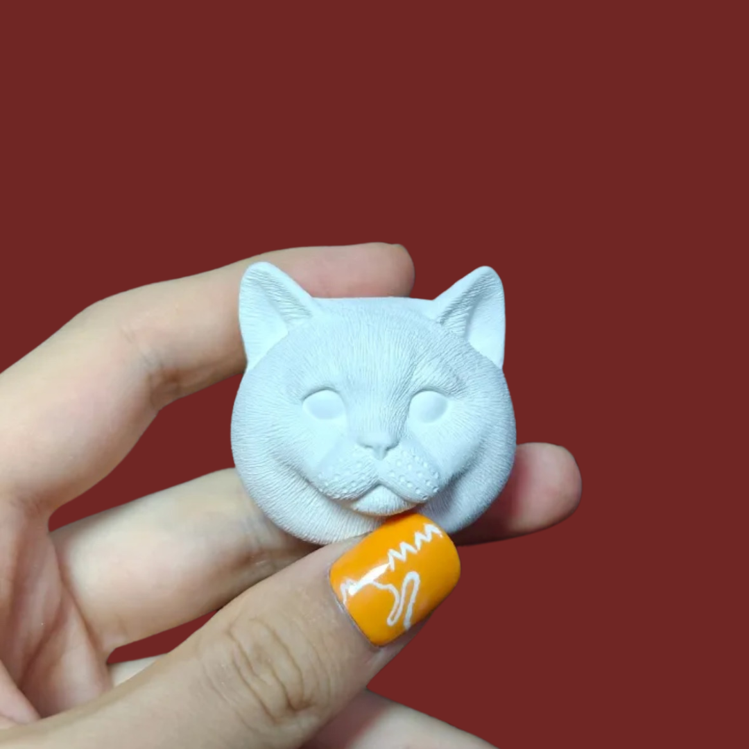 DIY Plaster Cat Figurine