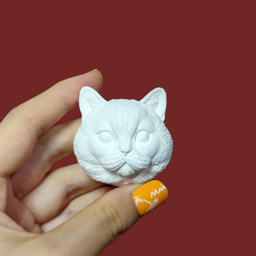 DIY Plaster Cat Figurine