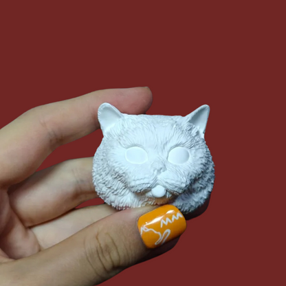 DIY Plaster Cat Figurine