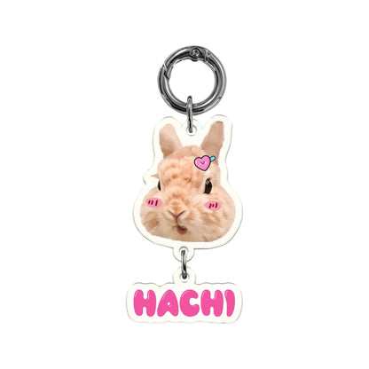 Custom Acrylic Pet Portrait Keychain