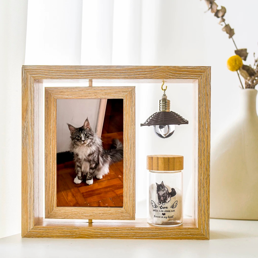 pet fur keepsake, pet's fur, Personalized Pet Hair Keepsake, pet photo keepsake, cat fur & photo keepsake