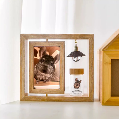 pet fur keepsake, pet's fur, Personalized Pet Hair Keepsake, pet photo keepsake, cat fur & photo keepsake