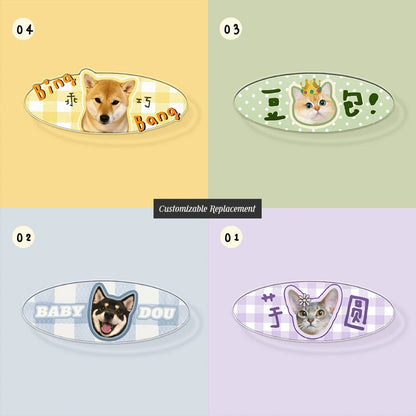 Custom Resin Acrylic Pet Hair Clip