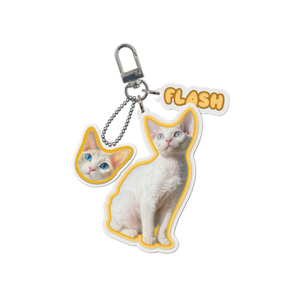 Custom Designed Acrylic Pet Keychain