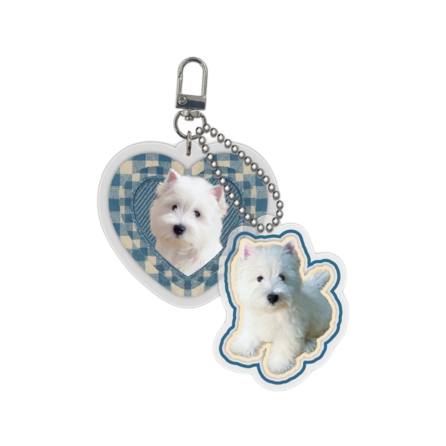 Custom Designed Acrylic Pet Keychain