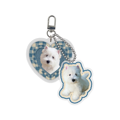 Custom Designed Acrylic Pet Keychain