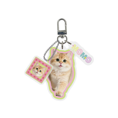Custom Designed Acrylic Pet Keychain