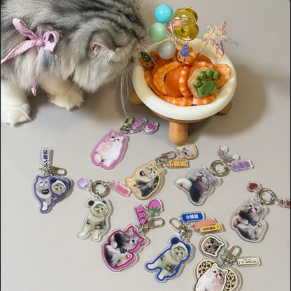 Custom Designed Acrylic Pet Keychain