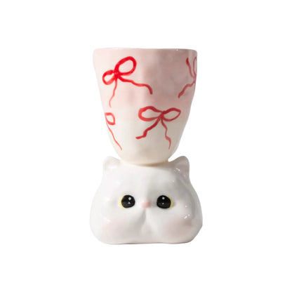 Custom Handcrafted Unique Ceramic Cat Mug